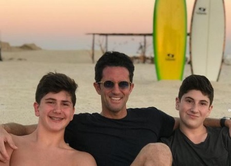 Anthony Westreich with his sons Max Westreich and Gabe Westreich